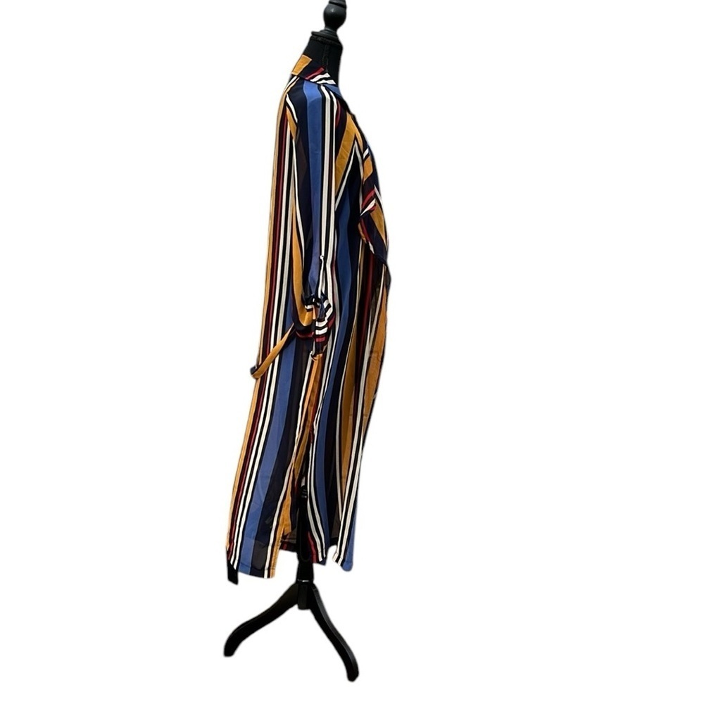 Multi colored women’s long rayon shirt cover size Large - Picture 2 of 4